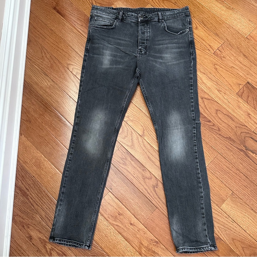 KSUBI Mens Grey Jeans